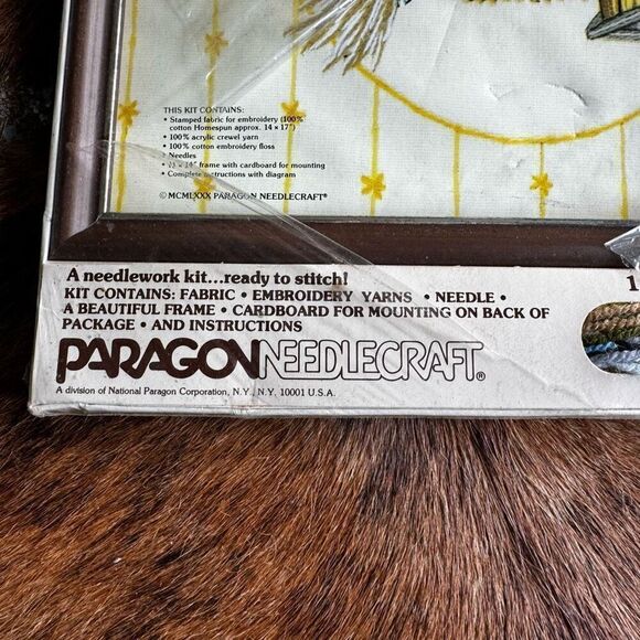 Vintage 70’s Paragon Needlcraft Kit 0429 A Women’s Work New In Box - Picture 5 of 8
